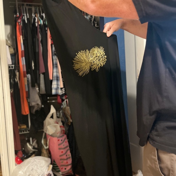 Hawaiian style brand new dress backless one shoulder, long with slit at the calf - Picture 6 of 11